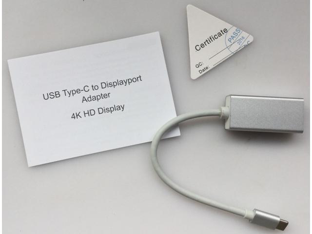 Convertor semnal de la USB-C (USB3.1) tata la Displayport (DP) mama VA366-BL