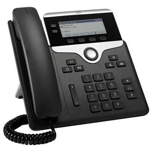 Telefon IP Cisco 7821 with MPP, 2 linii,  Black