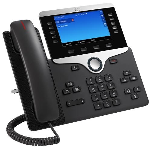 Telefon IP Cisco 8851, 5 linii, PoE, Charcoal