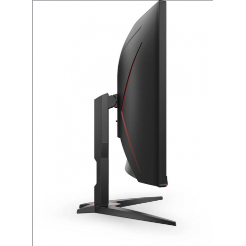 Monitor LED Curbat AOC CU34G2XE/BK, 34inch, 3440x1440, 4ms GTG, Black-Red