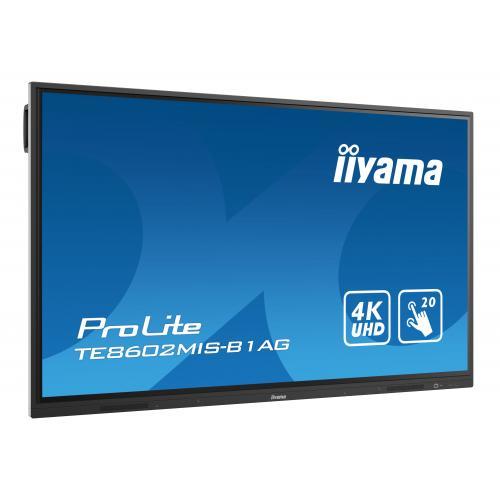 Display Interactiv Iiyama TE9804MIS-B1AG, 98inch, 3840x2160pixeli, iiWare 9.0, Black