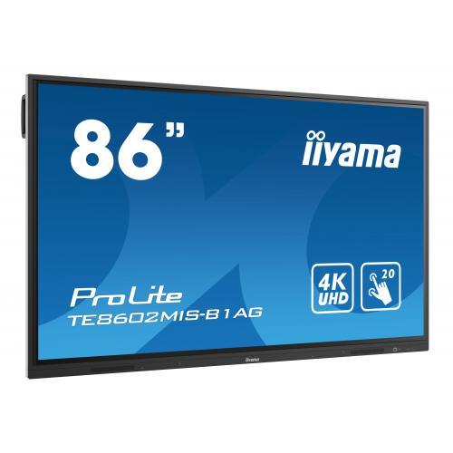 Display Interactiv Iiyama TE9804MIS-B1AG, 98inch, 3840x2160pixeli, iiWare 9.0, Black