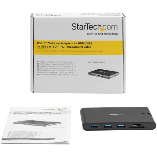 Docking Station Startech DKT30CHVSCPD, Gray