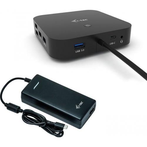 Docking Station I-tec C31DUALDPDOCKPD65W, Black