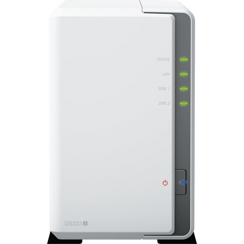 Bundle NAS Synology DS223J, 1 GB + 2 x Hard Disk Server Seagate IronWolf 2 TB, SATA3, 256 MB, 3.5 inch