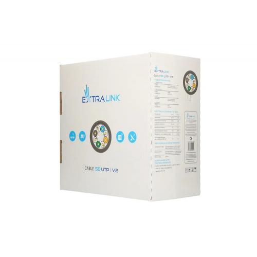 Cablu Extralink EX.10055, U/UTP, Cat5e, Rola 305m, Grey 