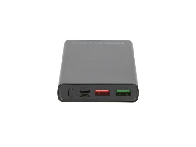 Extralink EPB-067B 10000mAh Czarny | Powerbank | Power bank, Fast Charging, USB-C