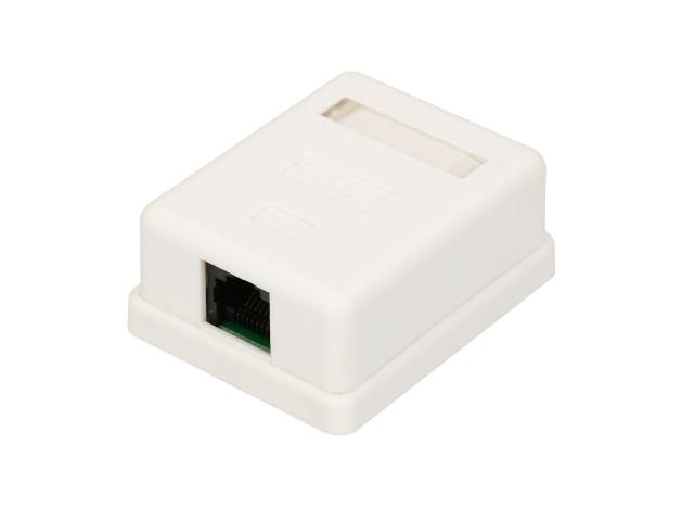 Extralink | Gniazdo natynkowe | 1x RJ45 KAT5E UTP