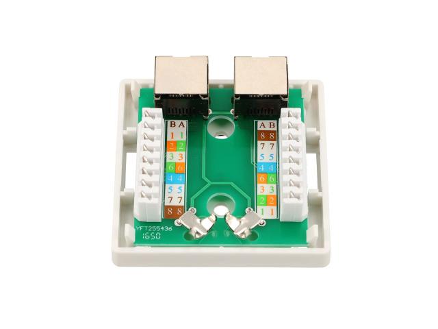 Extralink | Gniazdo natynkowe | 2x RJ45 KAT5E STP