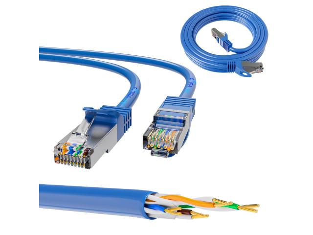 Extralink Kat.6A S/FTP 10m | Patchcord LAN | Miedź Kabel sieciowy skrętka 10Gbit/s