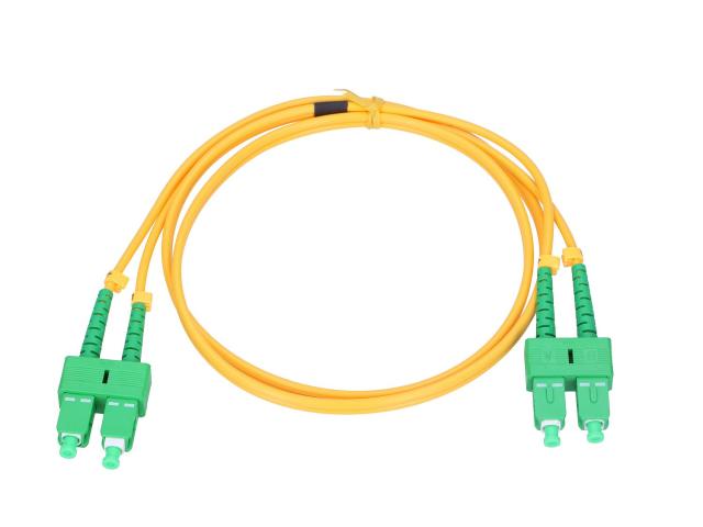 Extralink SC/APC-SC/APC | Patchcord | Jednomodowy, Duplex, G.657A1, 3mm, 0,5m