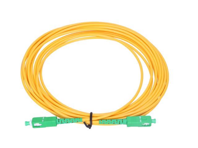 Extralink SC/APC-SC/APC | Patchcord | Jednomodowy, Simplex, G.657A1, 3mm, 0,5m