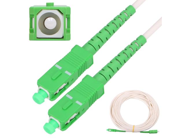 Extralink SC/APC-SC/APC | Patchcord | LSOH, Jednomodowy, Simplex, G.657A2, 3mm, 10m, biały