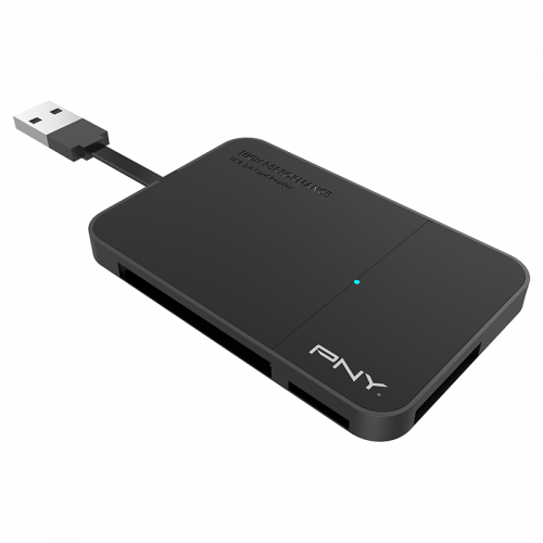 Card Reader PNY FLASHREAD-HIGPER-BX, USB-A, Black