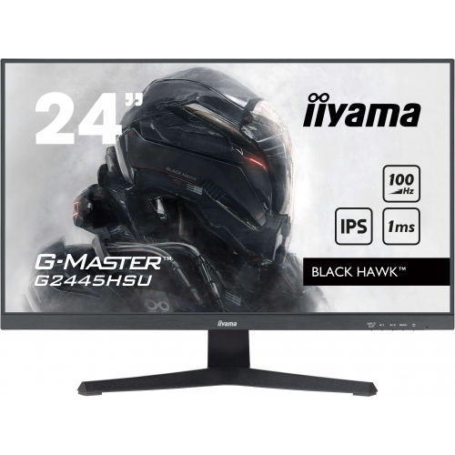 Monitor LED Iiyama Black Hawk G-MASTER G2445HSU-B2, 23.8inch, 1920x1080, 1ms, Black