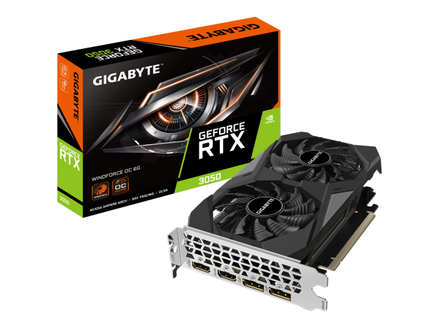 GeForce RTX 3050 WINDFORCE OC 6GB, GDDR6, 96-bit