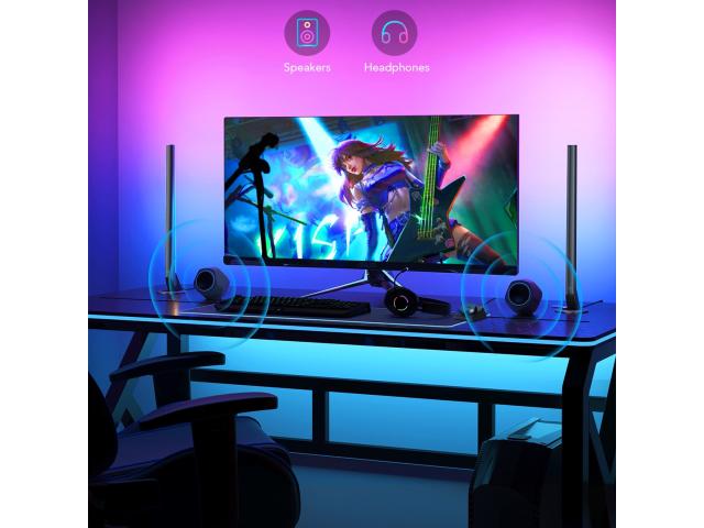 Govee H6047 Gaming Light Bars | Lampy LED | RGBIC, Wi-Fi, Alexa, Google Assistant