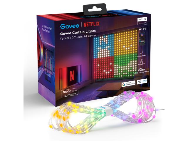 Govee H70BC Curtain Light Netflix Co-branding Version | Zasłona, kurtyna LED | Wi-Fi, Bluetooth