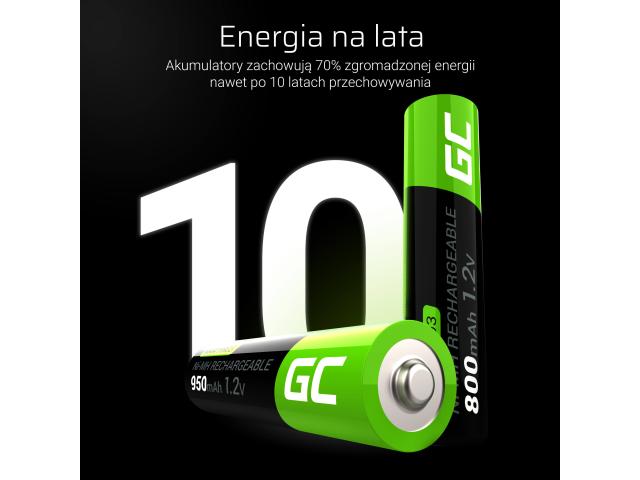 Green Cell 4x AAA HR03 950mAh Battery