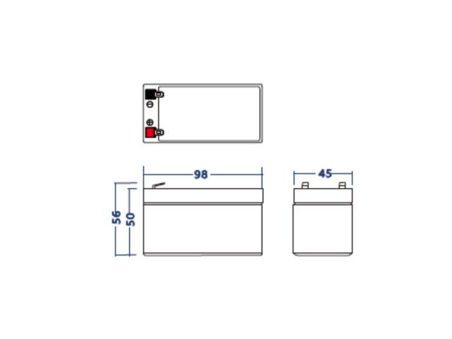 Green Cell AGM VRLA 12V 1.3Ah maintenance-free battery for the alarm system, cash register, toys