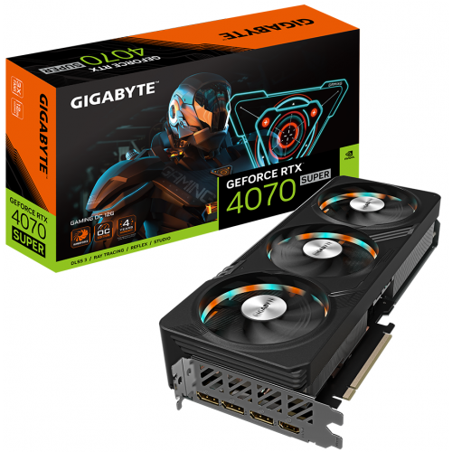 Placa video Gigabyte nVidia GeForce RTX 4070 SUPER GAMING OC 12GB, GDDR6X, 192bit