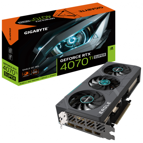 Placa video Gigabyte nVidia GeForce RTX 4070 Ti SUPER EAGLE OC 16GB, GDDR6X, 256bit 