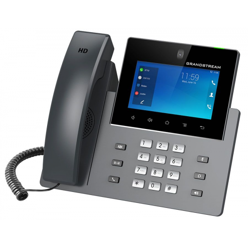 Telefon IP Grandstream GXV3450, 16 conturi SIP, 16 linii, PoE, Dark Gray