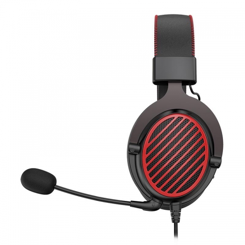 Casti cu microfon Redragon Luna, 3.5mm jack, Black-Red