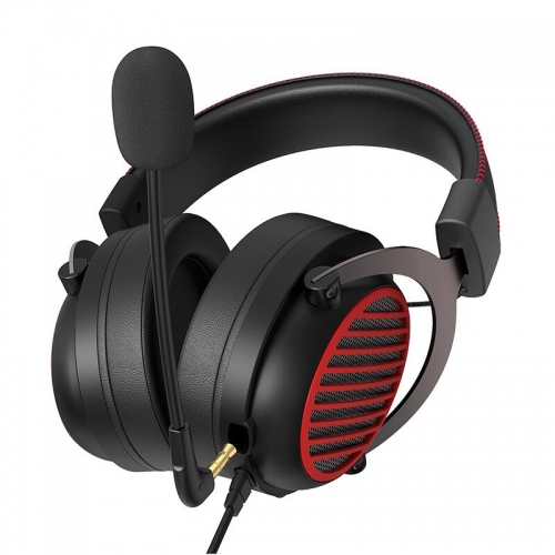 Casti cu microfon Redragon Luna, 3.5mm jack, Black-Red