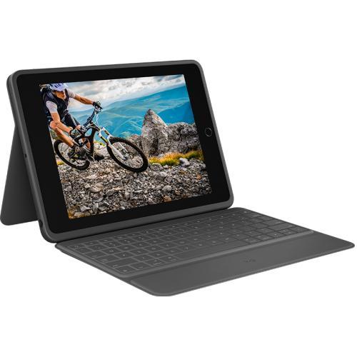 Husa/Stand Logitech Rugged Folio pentru IPad (7gen) de 10.2inch, Layout Spania, Black