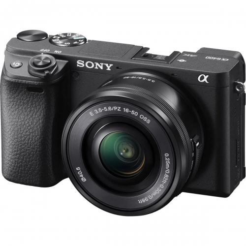 Aparat foto Mirrorless Sony 6400, 24.2 MP, Black + Obiectiv E 16-50 mm f/3.5-5.6 OSS