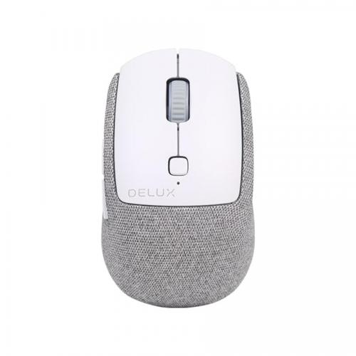 Kit Wireless Delux K3300G+M520GX-SL-GR - Tastatura, Layout US, USB Wireless, White-Grey + Mouse Optic, USB Wireless, White-Grey