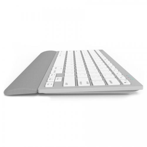 Kit Wireless Delux K3300G+M520GX-SL-GR - Tastatura, Layout US, USB Wireless, White-Grey + Mouse Optic, USB Wireless, White-Grey