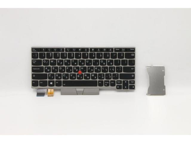 Keyboard BL Silver Hebrew