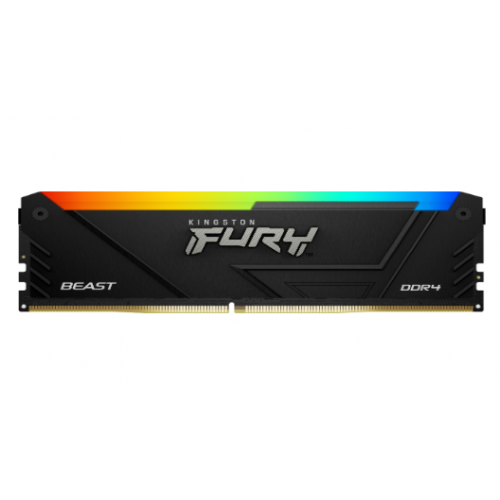 Kit Memorie Kingston Fury Beast RGB Intel XMP 2.0, 64GB, DDR4-2666, CL16, Quad Channel