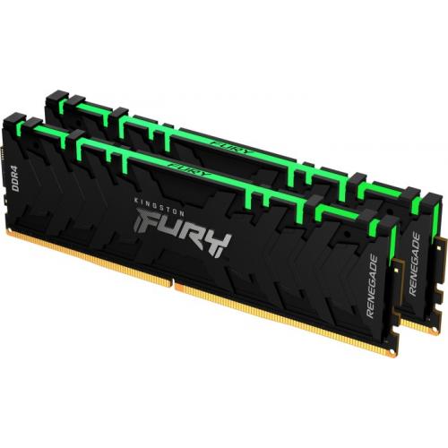 Kit memorie Kingston FURY Renegade RGB 16GB, DDR4-4600MHz, CL19, Dual Channel