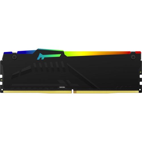 Kit Memorie Kingston Fury Beast RGB Black Intel XMP 3.0, 64GB, DDR5-5200MHz, CL40, Quad Channel