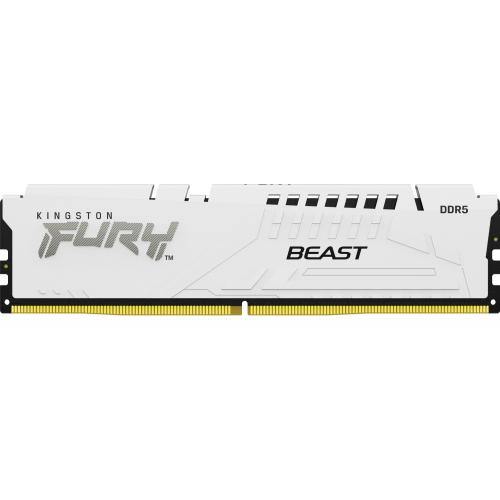 Kit Memorie Kingston Fury Beast White Intel XMP 3.0, 128GB, DDR5-5200MHz, CL40, Quad Channel