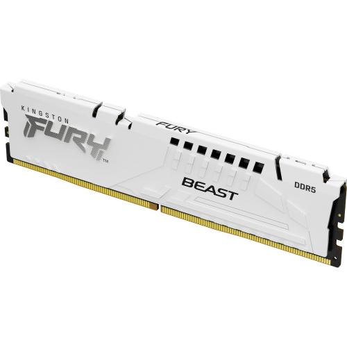 Kit Memorie Kingston Fury Beast White Intel XMP 3.0, 64GB, DDR5-5200MHz, CL40, Quad Channel