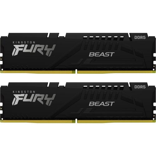 Kit Memorie Kingston Fury Beast Black Intel XMP 3.0/AMD EXPO, 64GB, DDR5-6000Mhz, CL30, Dual Channel