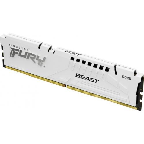 Memorie Kingston Fury Beast White Intel XMP 3.0, 16GB, DDR5-6000Mhz, CL30