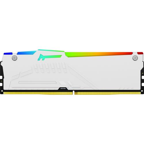 Memorie Kingston Fury Beast RGB White AMD EXPO/Intel XMP 3.0, 16GB, DDR5-6000MHz, CL36