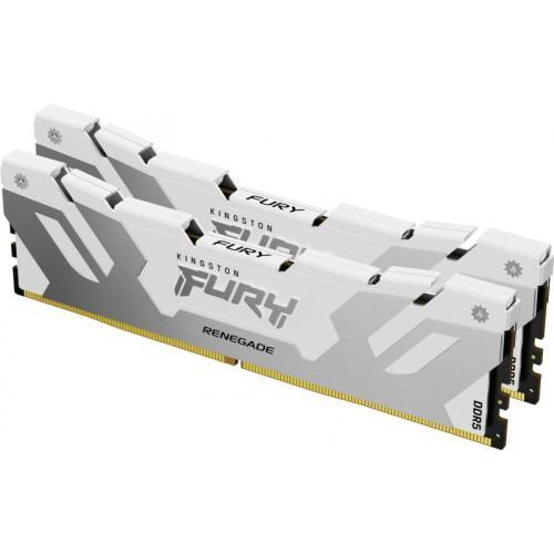 Kit Memorie Kingston Fury Renegade White Intel XMP 3.0, 32GB, DDR5-6400MHz, CL32, Dual Channel