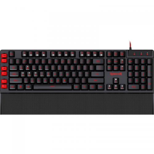 Kit Redragon - Tastatura Yaksa, RGB LED, USB, Black-Red + Mouse Nemeanlion, USB, Black-Red