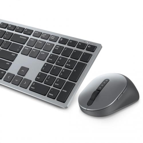 Kit Wireless Dell KM7321W - Tastatura, USB, Titan Gray + Mouse Optic, USB, Titan Gray