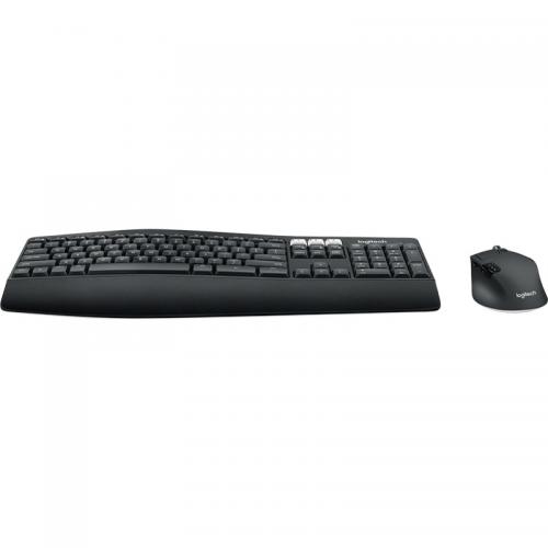 Kit Wireless Logitech MK850 - Tastatura, Bluetooth, Layout Olandeza, Black + Mouse Optic, Bluetooth, Black