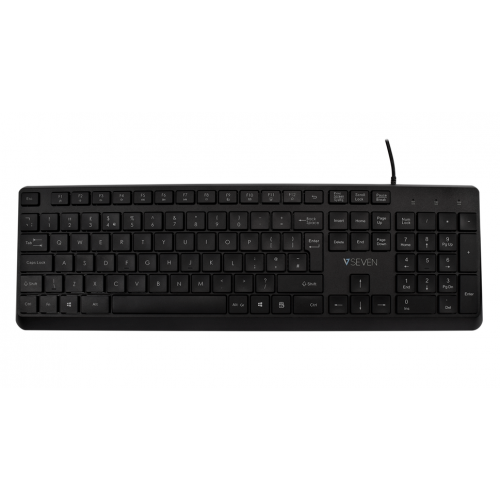 Tastatura V7 KU350UK, USB, Black