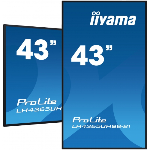 Business Display Iiyama Seria ProLite LH4365UHSB-B1, 43inch, 3840x2160pixeli, Black