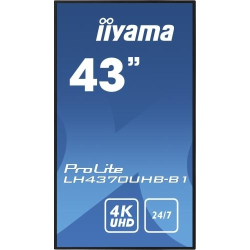 Business Display Iiyama Seria ProLite LH4370UHB-B1, 43inch, 3840x2160pixeli, Black