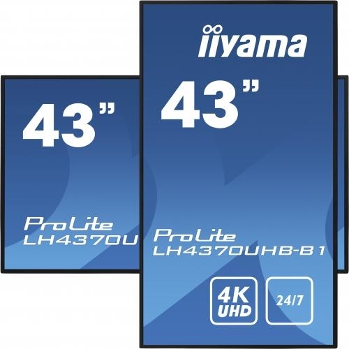 Business Display Iiyama Seria ProLite LH4370UHB-B1, 43inch, 3840x2160pixeli, Black